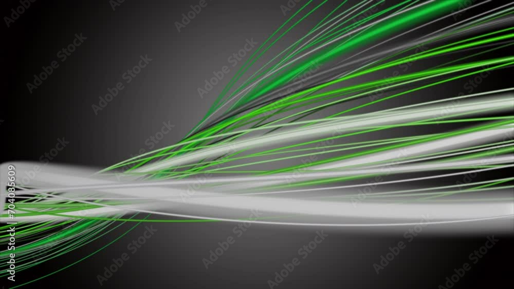 Poster fantastic eco video animation with stripe wave object in slow motion, 4096x2304 loop 4k