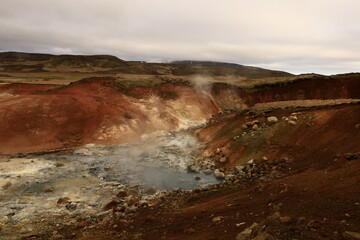 Reykjanesfólkvangur is a beautiful nature preserve in Iceland, filled with natural wonders, including geothermal pools, hot springs