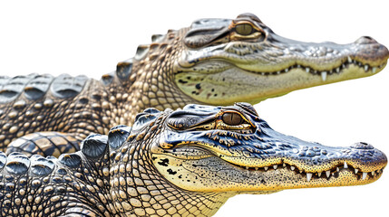 Fototapeta premium A Group of Alligators Sitting Together