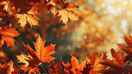 maple leaves background