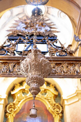 object of sacred art, incense burner inside the Basilica of the Martires, Church of the Holy...
