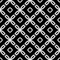 Monochrome pattern, Abstract texture for fabric print, card, table cloth, furniture, banner, cover, invitation, decoration, wrapping.seamless repeating pattern.Black and white color.