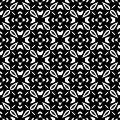 Fototapeta premium Monochrome pattern, Abstract texture for fabric print, card, table cloth, furniture, banner, cover, invitation, decoration, wrapping.seamless repeating pattern.Black and white color.