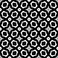 Monochrome pattern, Abstract texture for fabric print, card, table cloth, furniture, banner, cover, invitation, decoration, wrapping.seamless repeating pattern.Black and white color.