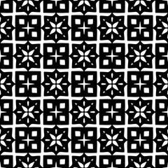 Monochrome pattern, Abstract texture for fabric print, card, table cloth, furniture, banner, cover, invitation, decoration, wrapping.seamless repeating pattern.Black and white color.