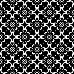 Monochrome pattern, Abstract texture for fabric print, card, table cloth, furniture, banner, cover, invitation, decoration, wrapping.seamless repeating pattern.Black and white color.