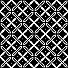 Monochrome pattern, Abstract texture for fabric print, card, table cloth, furniture, banner, cover, invitation, decoration, wrapping.seamless repeating pattern.Black and white color.