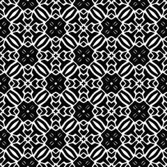 Monochrome pattern, Abstract texture for fabric print, card, table cloth, furniture, banner, cover, invitation, decoration, wrapping.seamless repeating pattern.Black and white color.