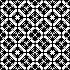 Monochrome pattern, Abstract texture for fabric print, card, table cloth, furniture, banner, cover, invitation, decoration, wrapping.seamless repeating pattern.Black and white color.