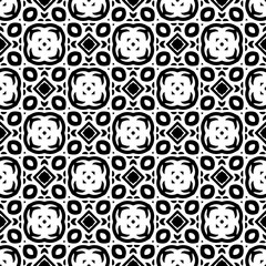 Monochrome pattern, Abstract texture for fabric print, card, table cloth, furniture, banner, cover, invitation, decoration, wrapping.seamless repeating pattern.Black and white color.