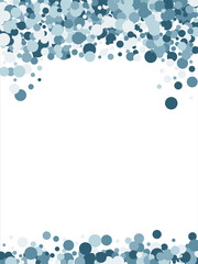 Bubbles pattern Frame Blue banner web. Colored Background. Vector illustration.