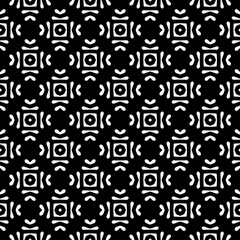Monochrome pattern, Abstract texture for fabric print, card, table cloth, furniture, banner, cover, invitation, decoration, wrapping.seamless repeating pattern.Black and white color.
