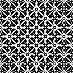 Monochrome pattern, Abstract texture for fabric print, card, table cloth, furniture, banner, cover, invitation, decoration, wrapping.seamless repeating pattern.Black and white color.