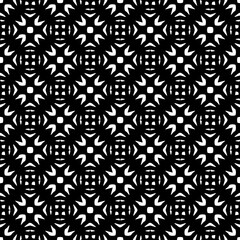 Monochrome pattern, Abstract texture for fabric print, card, table cloth, furniture, banner, cover, invitation, decoration, wrapping.seamless repeating pattern.Black and white color.