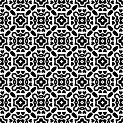 Monochrome pattern, Abstract texture for fabric print, card, table cloth, furniture, banner, cover, invitation, decoration, wrapping.seamless repeating pattern.Black and white color.