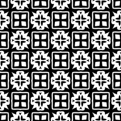 Monochrome pattern, Abstract texture for fabric print, card, table cloth, furniture, banner, cover, invitation, decoration, wrapping.seamless repeating pattern.Black and white color.