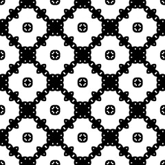 Monochrome pattern, Abstract texture for fabric print, card, table cloth, furniture, banner, cover, invitation, decoration, wrapping.seamless repeating pattern.Black and white color.