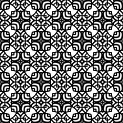 Monochrome pattern, Abstract texture for fabric print, card, table cloth, furniture, banner, cover, invitation, decoration, wrapping.seamless repeating pattern.Black and white color.