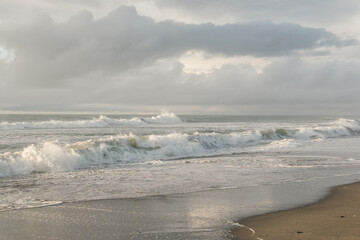 Waves at sunset - Westcoast of New Zealand -  01