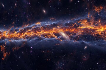 A stunning view of a cosmic filament A large-scale structure of galaxies and dark matter
