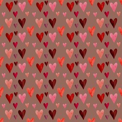 seamless pattern with hearts