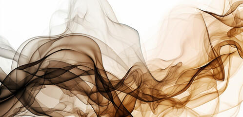 Abstract background in brown and beige tones with waves - obrazy, fototapety, plakaty