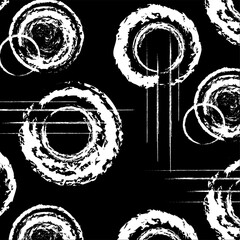 black round line brush geometric graphic pattern background texture abstract effect art design print