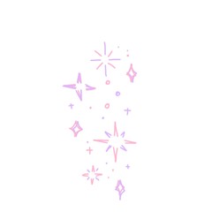 pink stars sparkling 