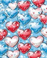 Poster Valentines day 80s and 90s style retro flyer templates
