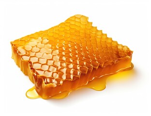 Close-up image of a honeycomb - obrazy, fototapety, plakaty