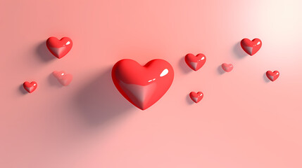 Valentine's Day hearts, Valentine's Day background, wedding background, blank copy space