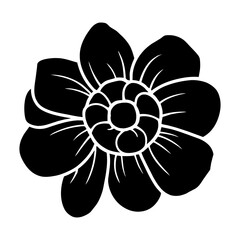 Hand drawn simple flower illustration