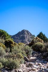 Hiking trail to Lucero peak, Natural Mountains park of Tejeda, Almijara and Alhama