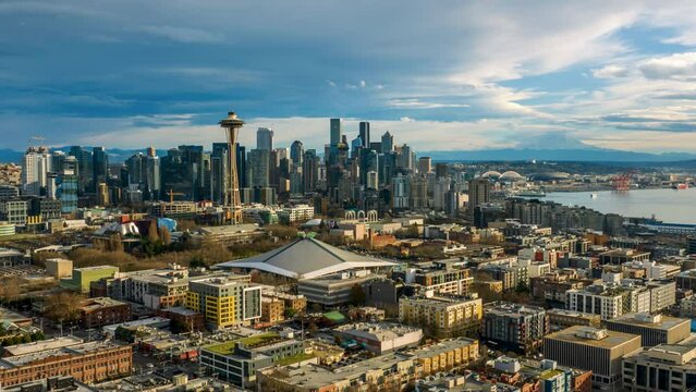 Hyper Lapse of the Seattle Skyline