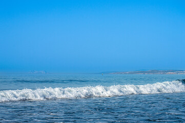 Morning on seacoast in Estepona, Spain