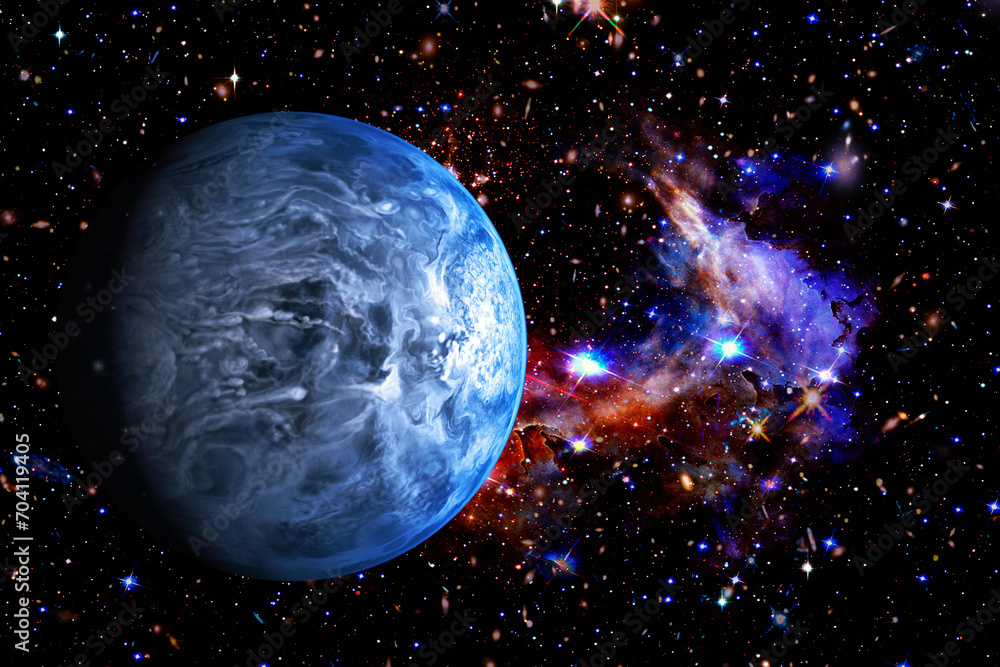 Wall mural extrasolar planet. the elements of this image furnished by nasa.