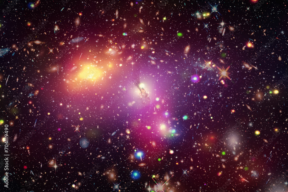 Canvas Prints amazing galaxy view and stars. the elements of this image furnished by nasa.