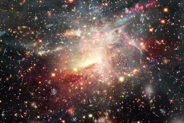 Amazing galaxy view and stars. The elements of this image furnished by NASA.