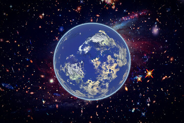 Dramatic view, earth. The elements of this image furnished by NASA.