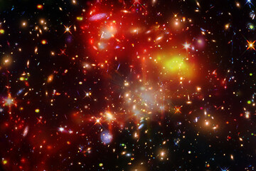 Space and galaxy. The elements of this image furnished by NASA.