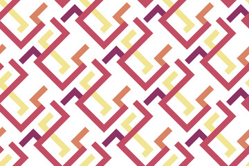 Geometric seamless patterns. Abstract geometric hexagonal graphic design print 3d cubes pattern. Seamless geometric cubes pattern.