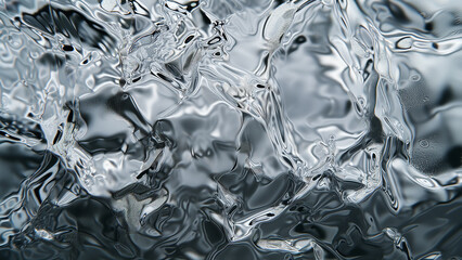 Crumpled Aluminum Foil and Glass Interplay