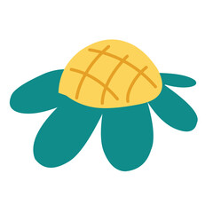 Abstract hand drawn trendy flower