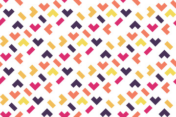 geometric seamless pattern. Abstract graphic background with squares, lines, grid. Simple geo texture. Ethnic style ornament. Repeat vintage design for decor, print
