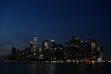 Fototapeta na wymiar New York City skyline at night