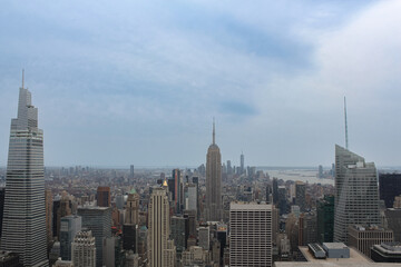 View of all Manhattan's with its high buildings