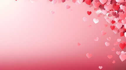 Fototapeta na wymiar Valentine's Day hearts, Valentine's Day background, wedding background, blank copy space