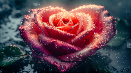 Valentins Day 2024 Eternal Love Illustration Greeting Card Wallpaper Digital Art Magazine Background Poster Cover