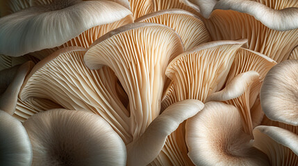 White oysters mushrooms
 - obrazy, fototapety, plakaty