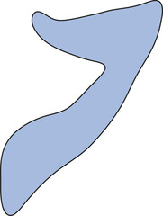 Map of Somalia. Country map silhouette vector illustration